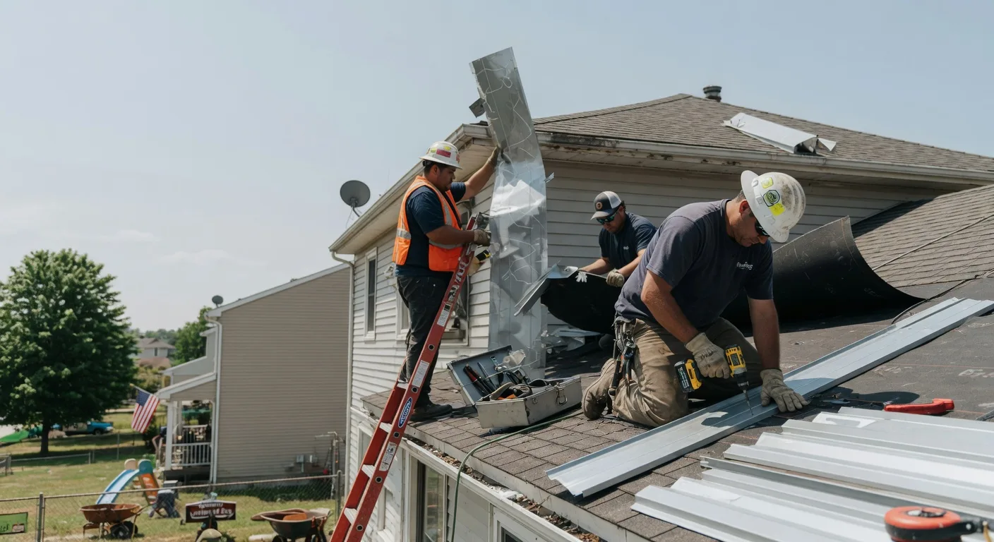Storm Damage Metal Roof Repair in Chandlersville, OH